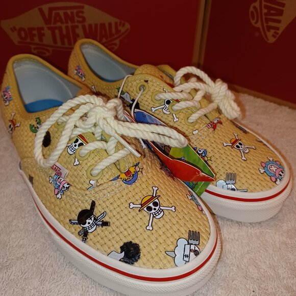 Vans Men's 3.5/Women's 5 One Piece x Authentic 'Straw Hat' VN0A5JMPKKK - Picture 3 of 15